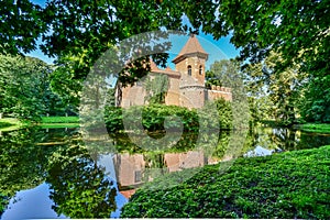 Castle in Oporow in central Poland. photo